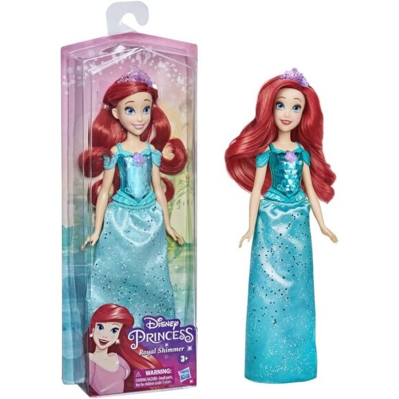 Disney Princess Ariel Royal Shimmer Doll With Glittery Gown & Tiara - Picture 1 of 2